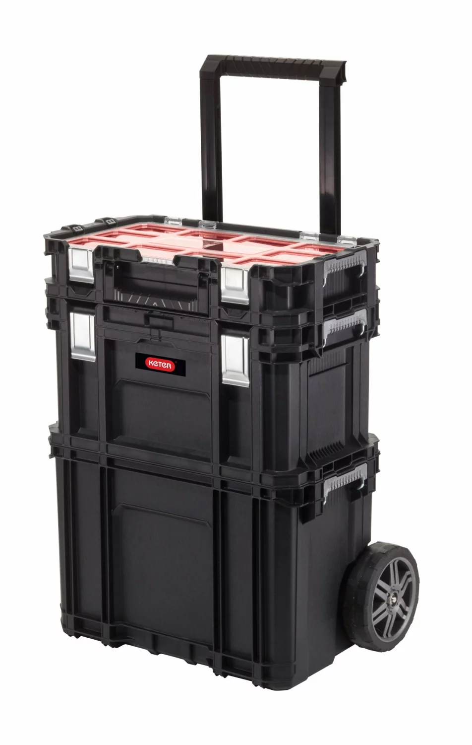 Keter 238273 Connect mobiele Gereedschapskist set - 3-delig - Zwart