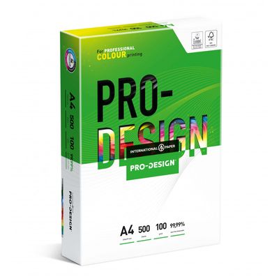 Pro-Design - Papier blanc - A4 (210 x 297 mm) - 100 g/m² - 2000 feuilles (carton de 5 ramettes)