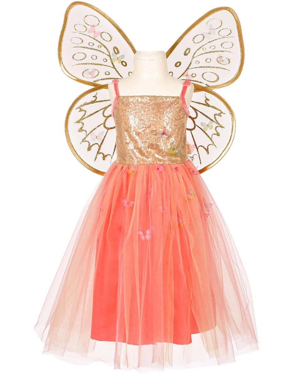 Kostüm-Kleid JOANNA mit Flügeln in gold