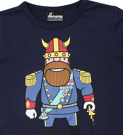 Danefæ T-Shirt - König - Navy