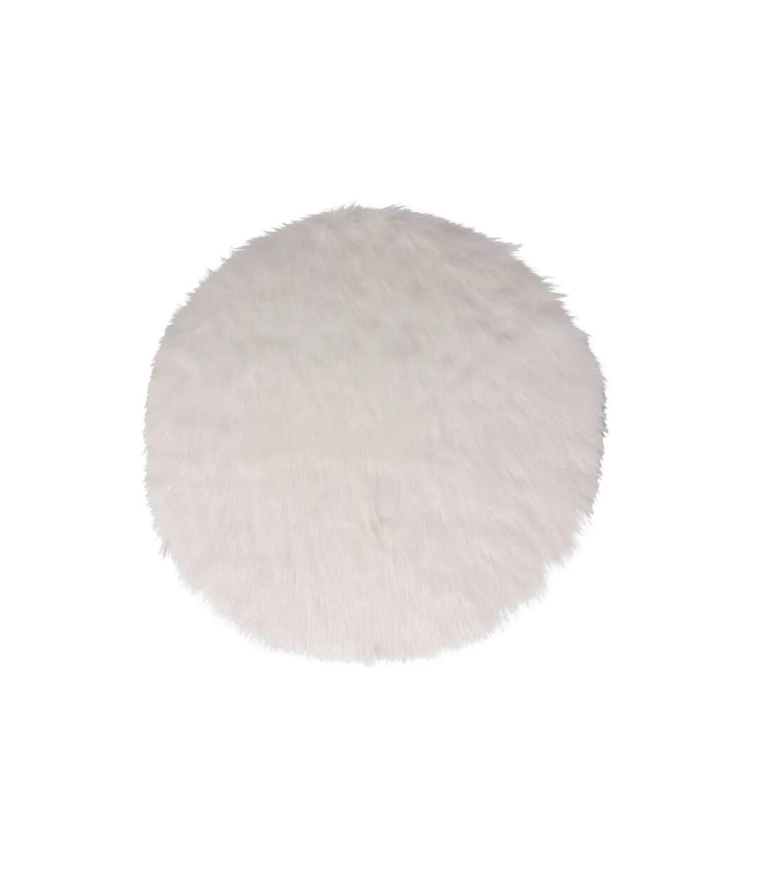 Tapis Pour Sapin Fourrure Polaire 90cm Blanc