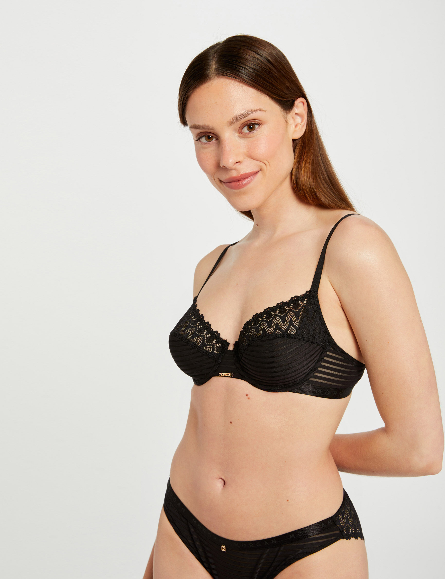 Soutien-gorge armatures noir femme - noir