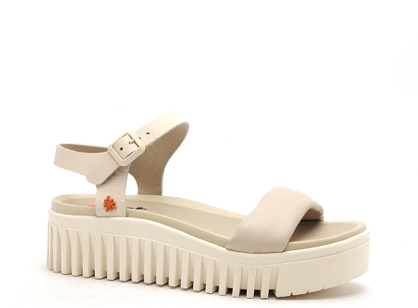 Art nu pieds plats femme brithon 1572 beige