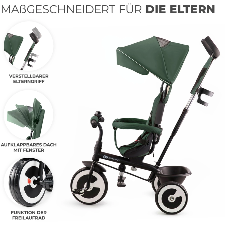 Kinderkraft Dreirad Aston, mystic green
