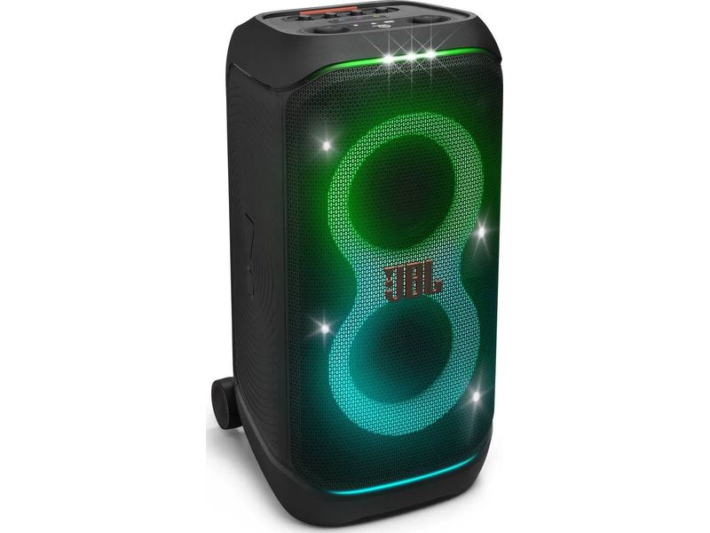 JBL Bluetooth Speaker Partybox Stage 320 Schwarz Tragbarer Partylautsprecher mit Rollen