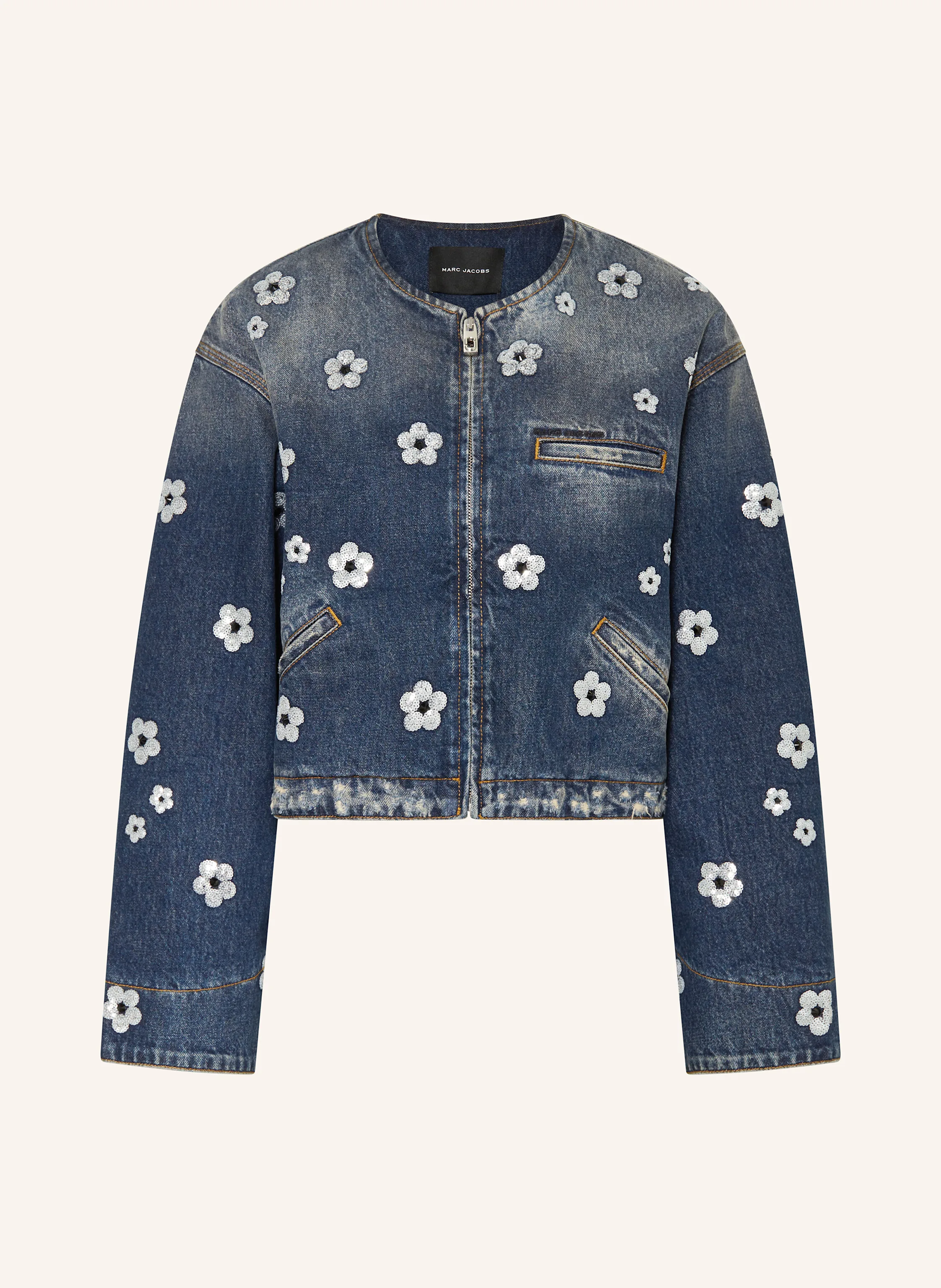 MARC JACOBS Jeansjacke mit Pailletten