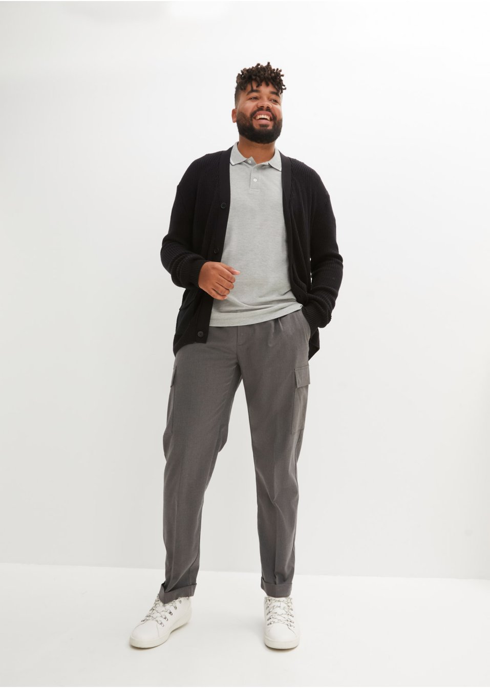 Pantalon cargo à pinces