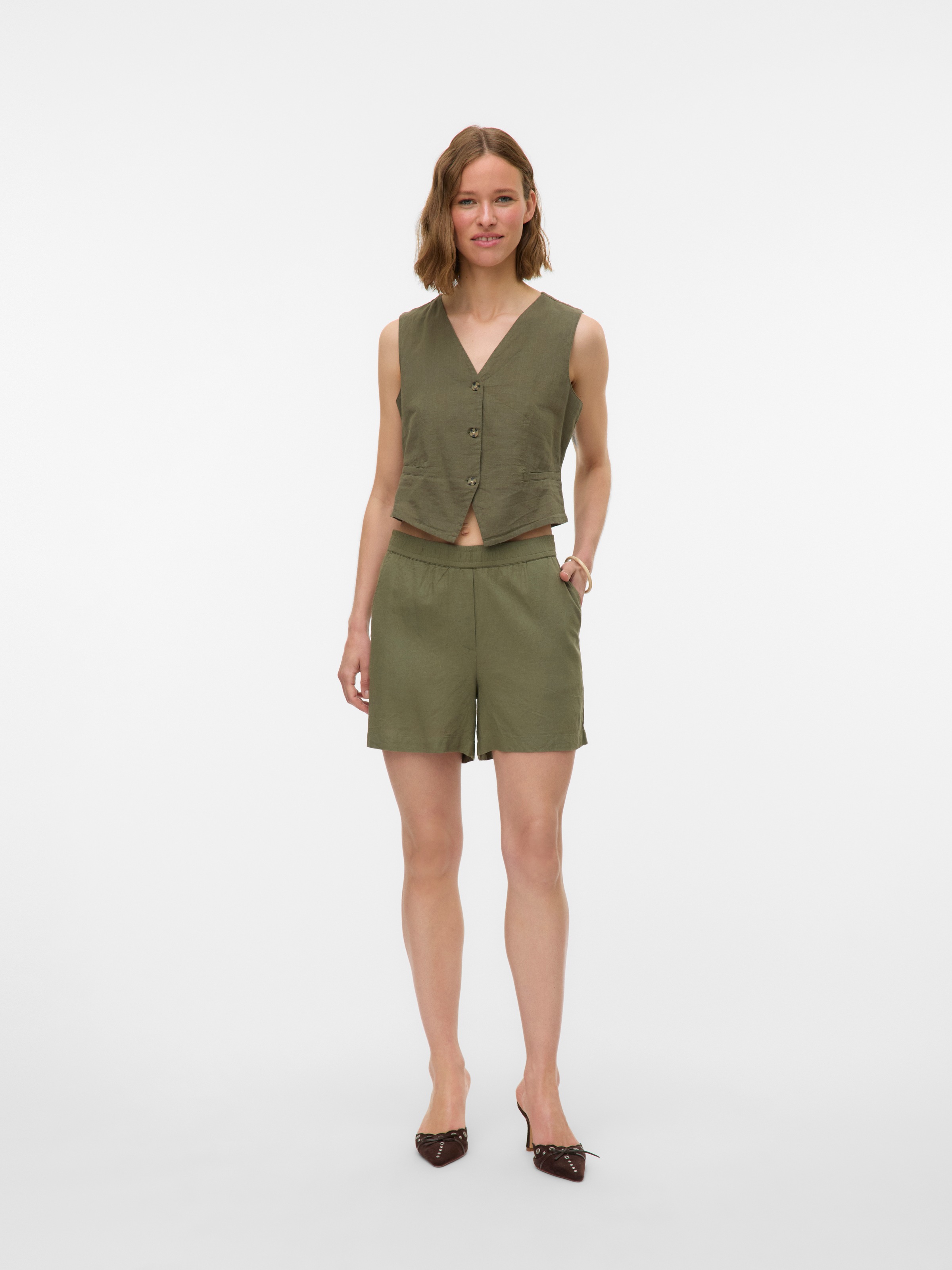 Vero Moda Kurzweste »VMCAIA SL VEST WVN NOOS«