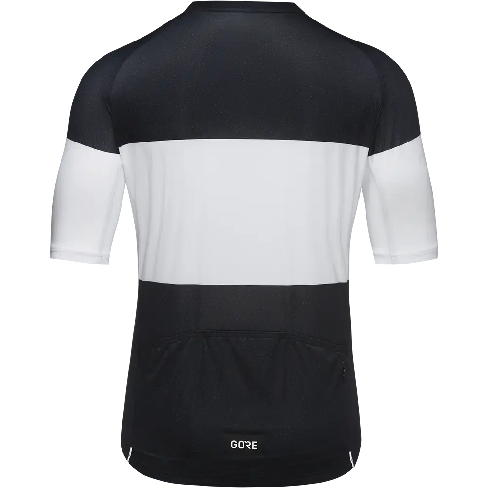 GORE Wear Spirit Stripes Fietsshirt Korte Mouwen Zwart/Wit Heren