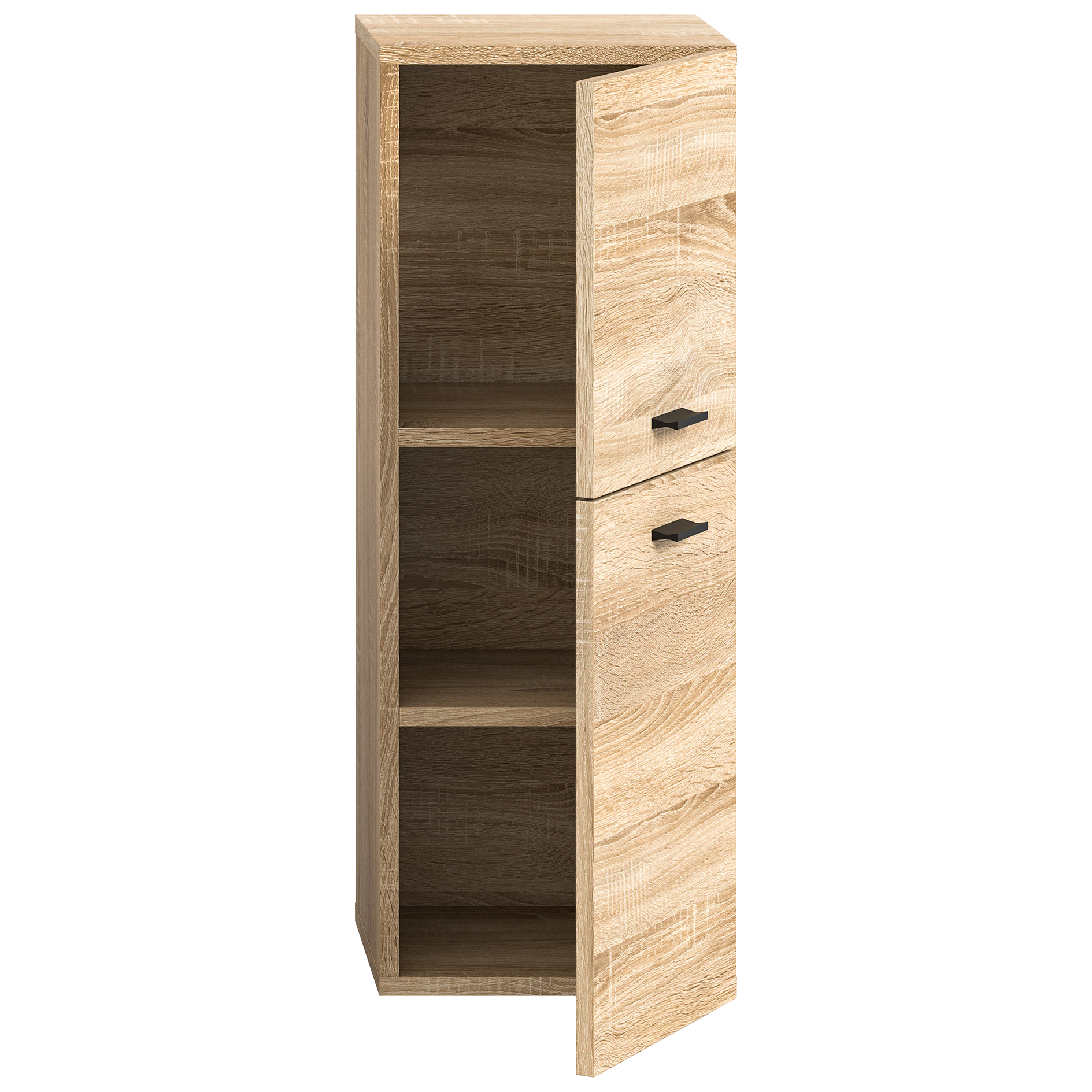 Badschrank BOSTON - Sonoma Eiche - 80 cm hoch