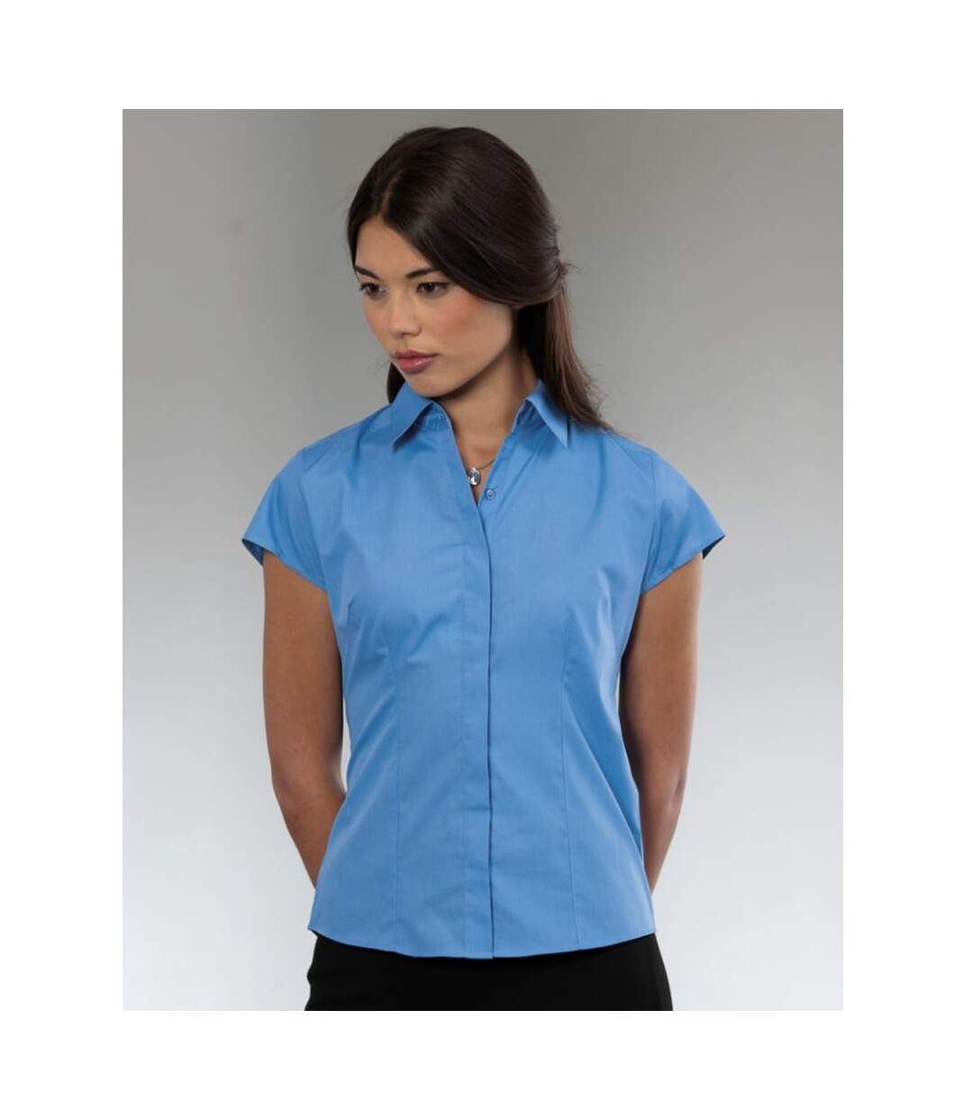 Russell Collection - Chemisier à mancherons - Femme (Bleu clair) - UTBC1019