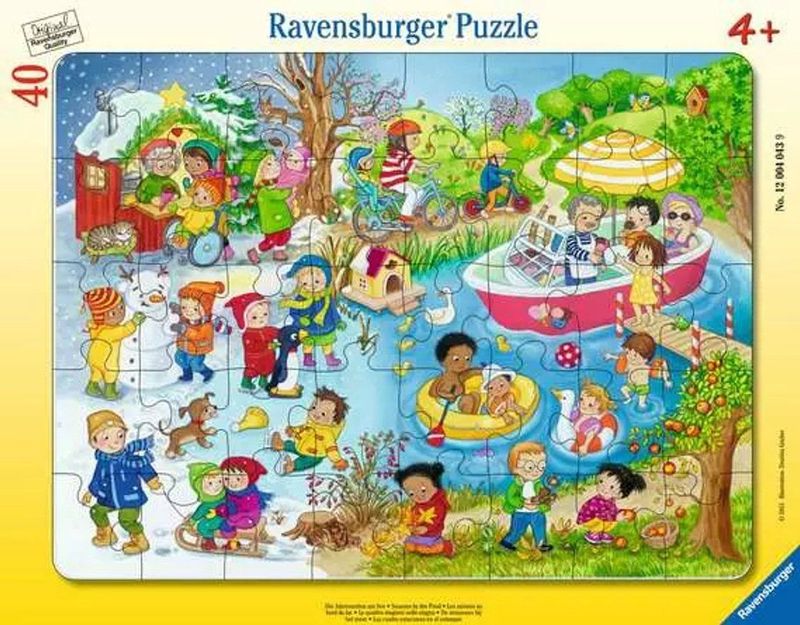 40 Teile - Die Jahreszeiten am See