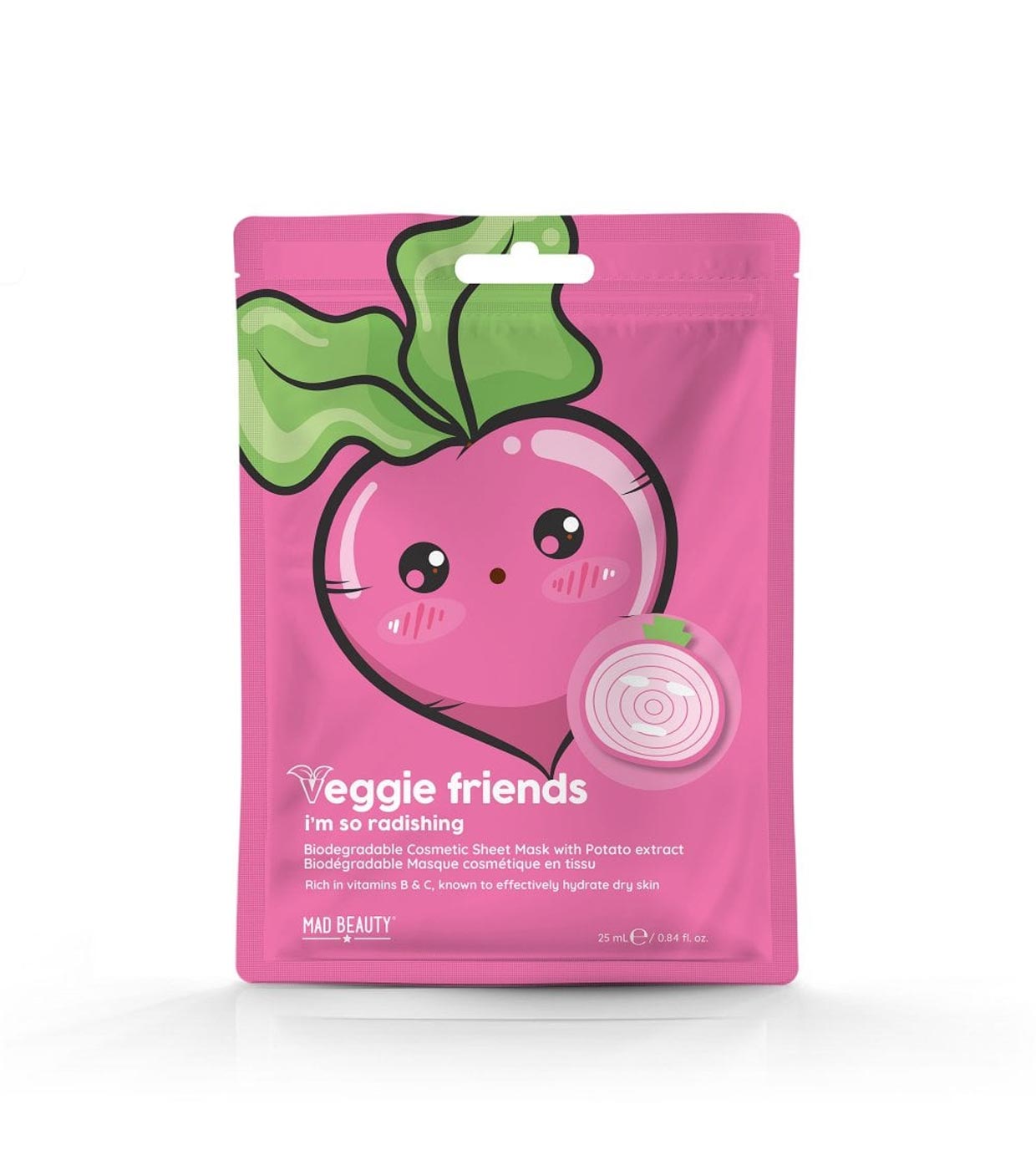 Mad Beauty - *Veggie Friends* - Máscara facial com extrato de rabanete - I´m So Radishing