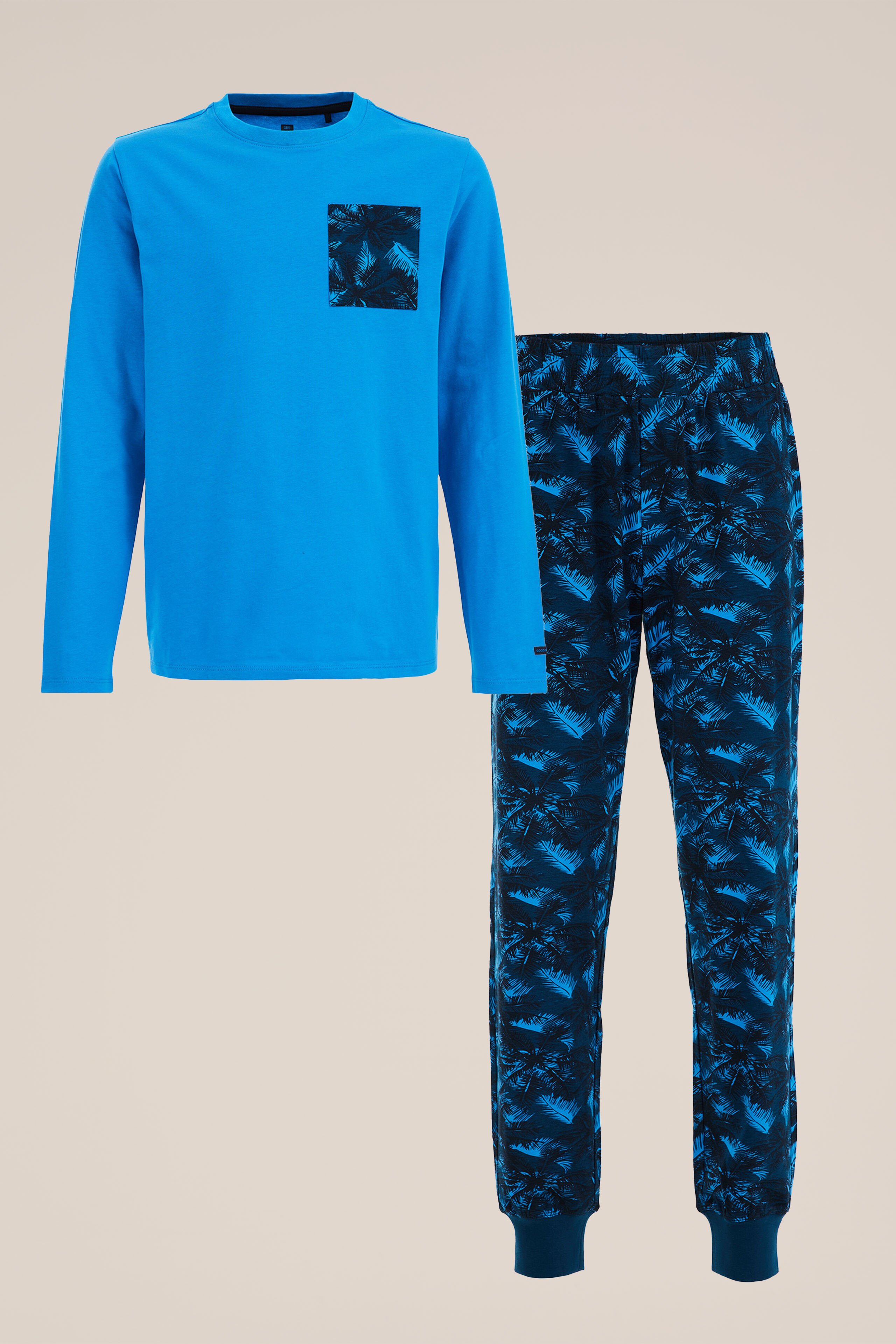 Jongens pyjamaset met dessin WE Fashion Blauw