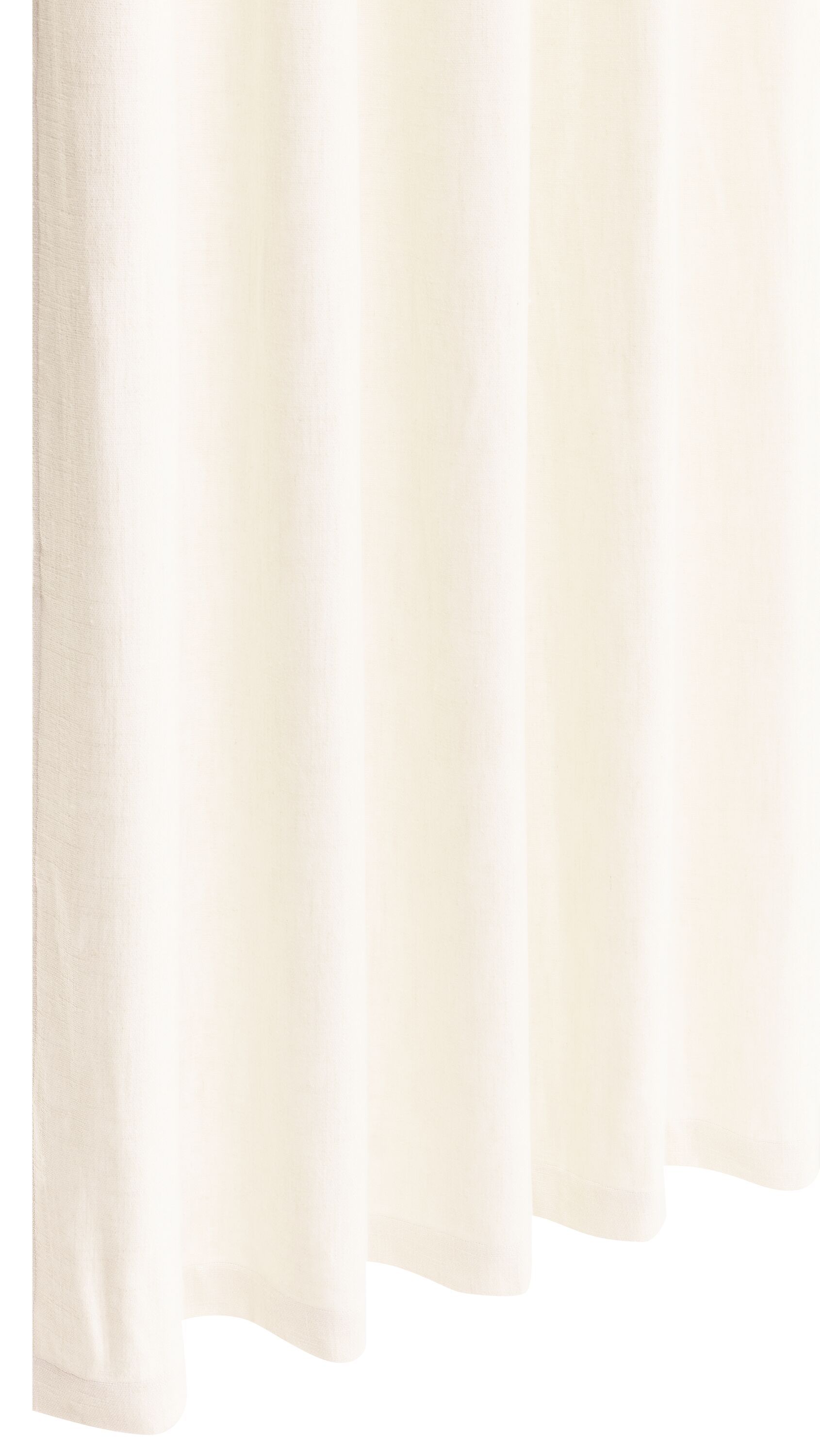 MAYA Fertigvorhang blickdicht - Weiss / B: 150.0 cm x H: 270.0 cm