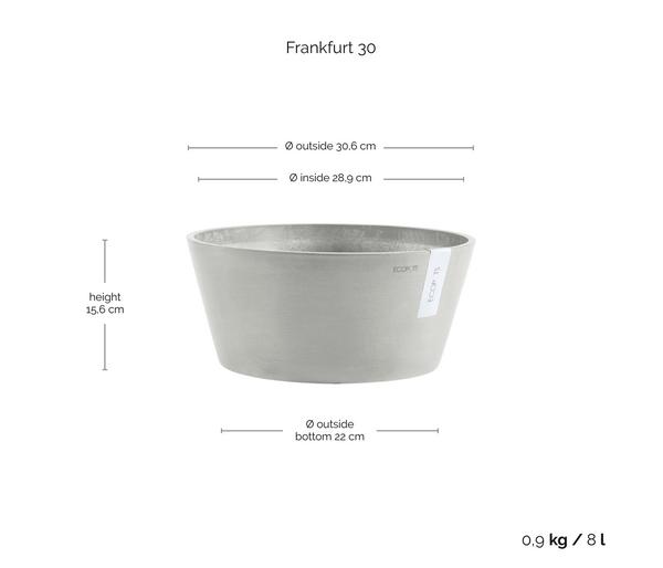 Ecopots Kunststoff-Topf Frankfurt, rund