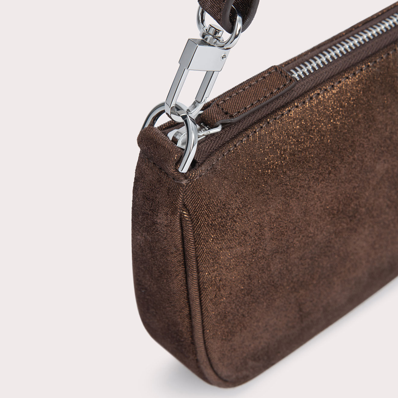 By Far Sac à main en Cuir Rachel marron -  13.5x27x4 cm