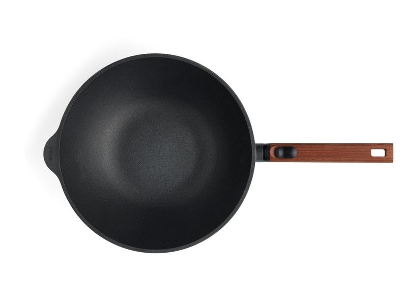 Woll Wok Eco Logic QXR 30 cm, mit abnehmbarem Griff Guss-Wok