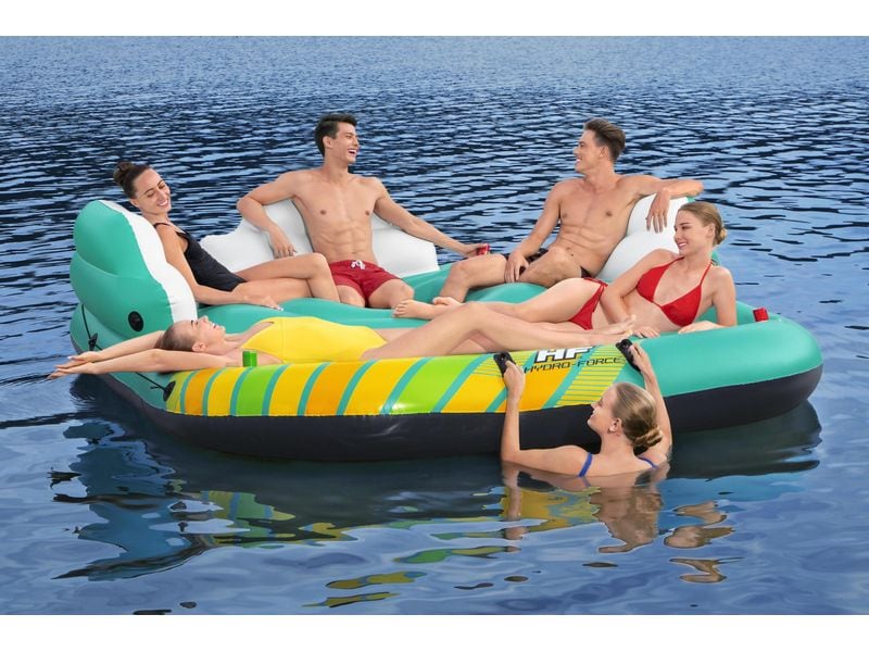 Bestway Sunny Lounge Island 300 x 275 cm Badeinsel für 5 Personen