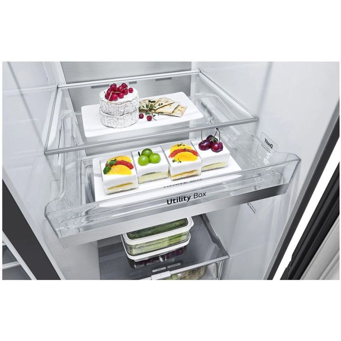 LG Side-by-Side GSXV 90 MCDE // InstaView® / Festwasseranschluss // 100€ LG Cashback