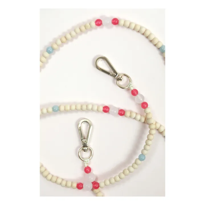 Louvini Cordon perle de bois Arielle | Rose