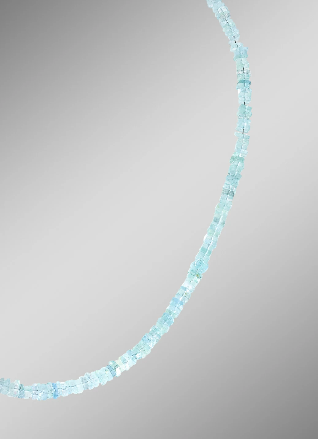Halskette mit echt Aquamarin