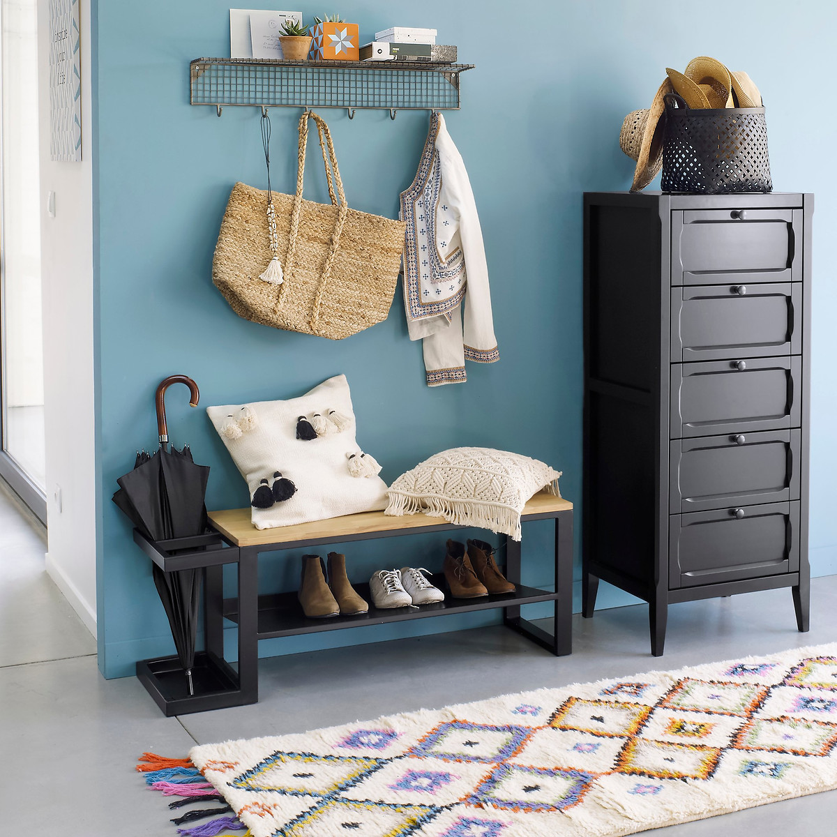 LA REDOUTE INTERIEURS<br>Cômoda 5 gavetas, Eugénie