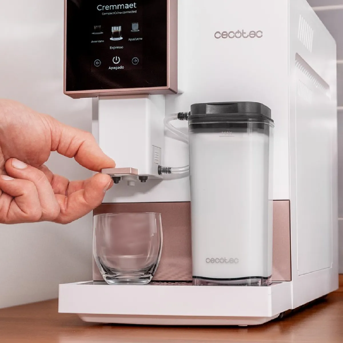Cecotec Cremmaet Compactccino Connected White Rose