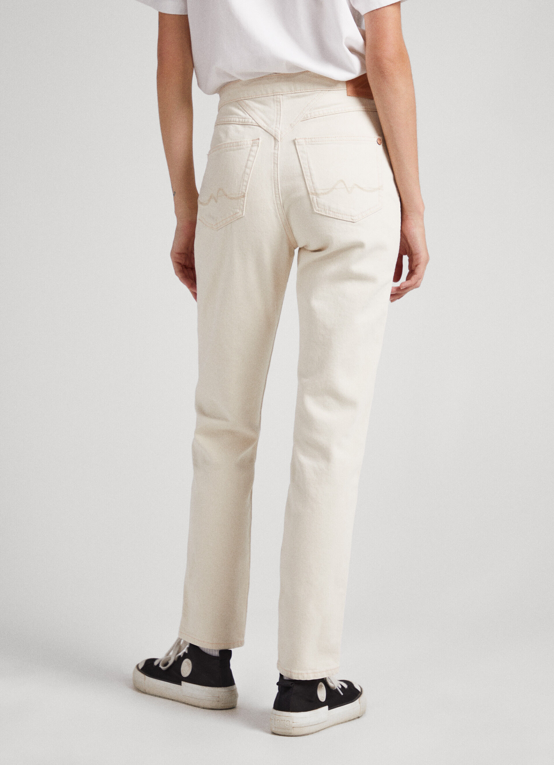 Calça jeans Betty Fit Slim de cintura alta - jeans