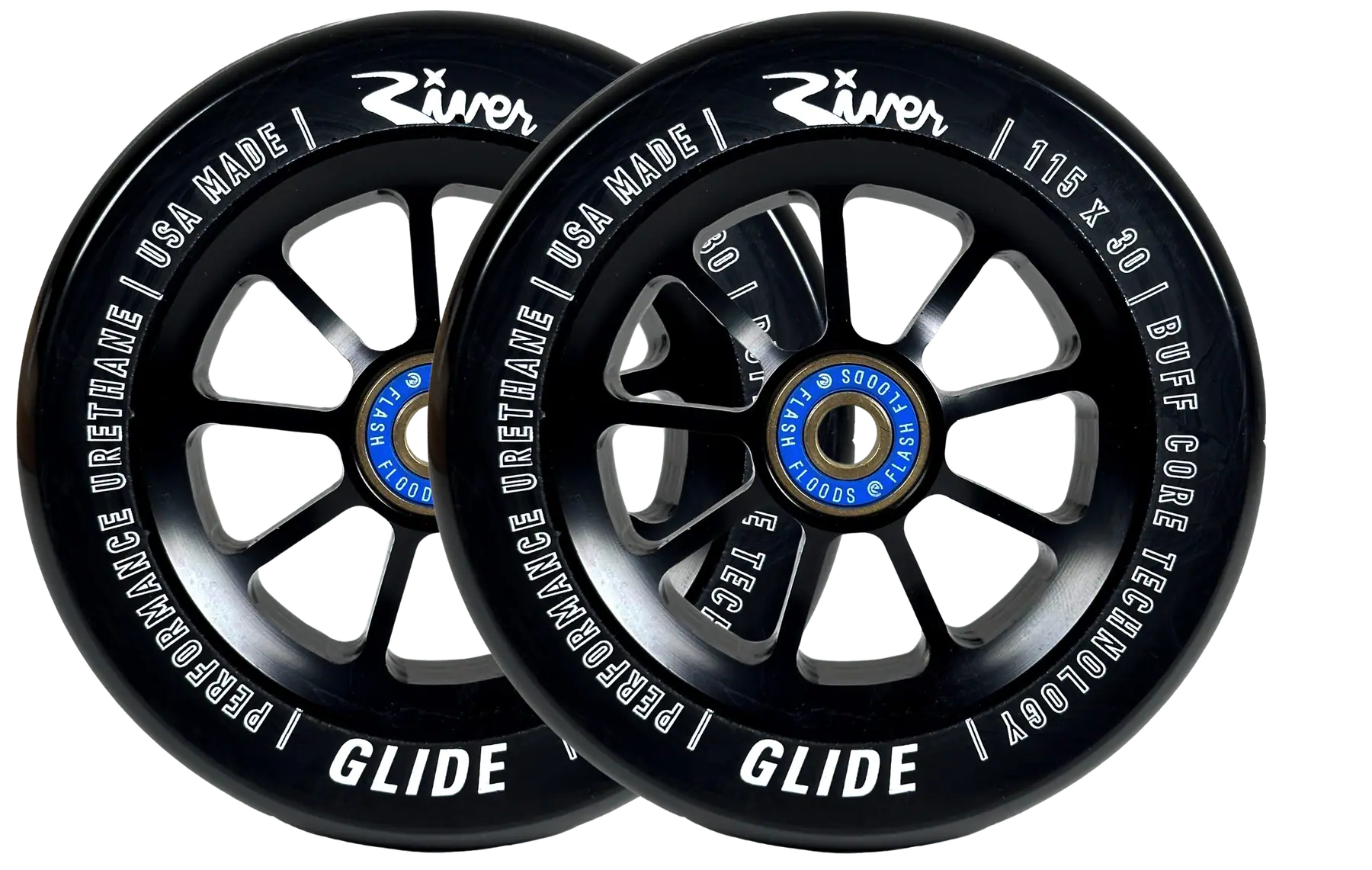 River 115 Glide Hjul Til Løbehjul 2-Pak | SkatePro