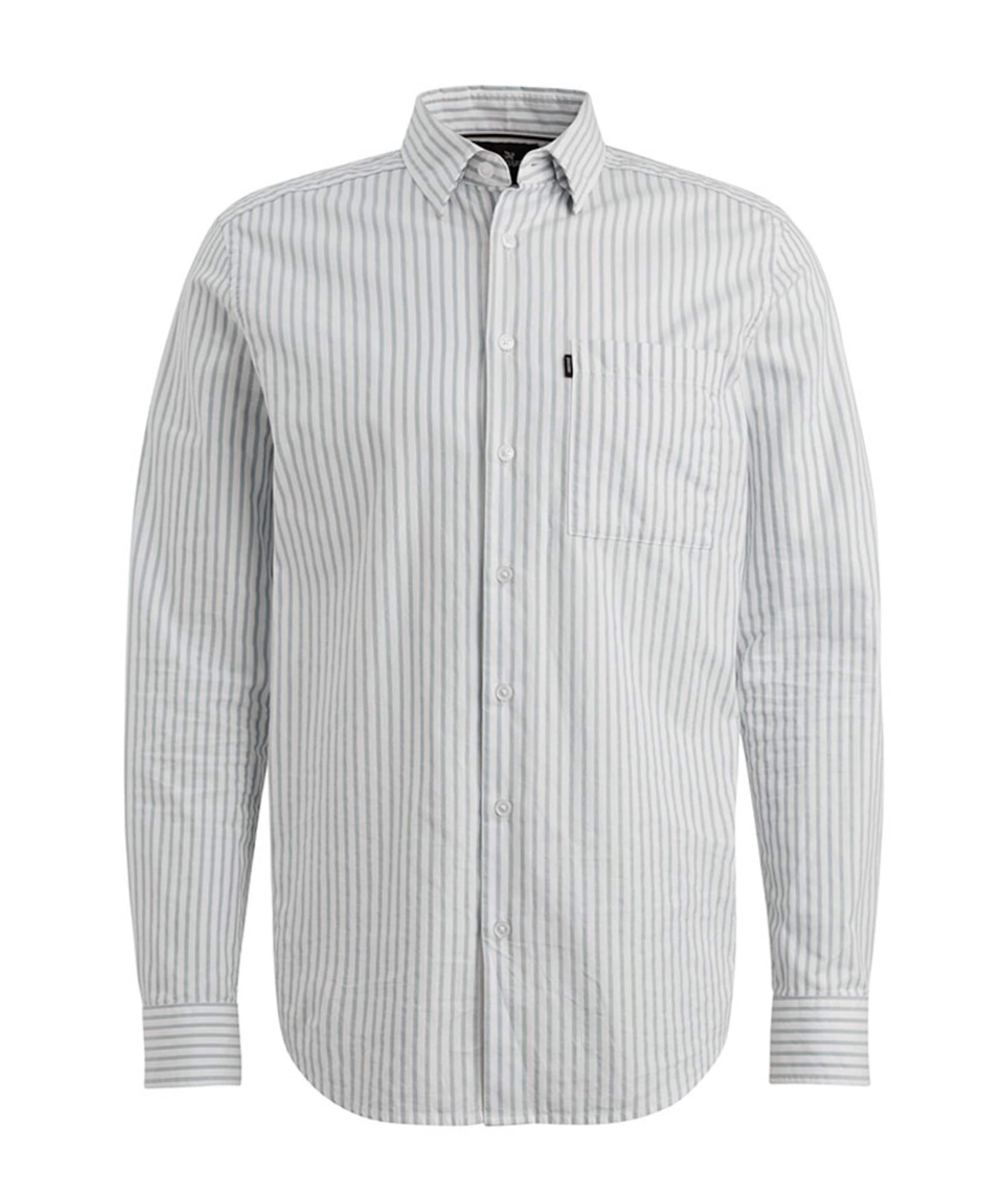 Vanguard Heren overhemd lange mouw blauw