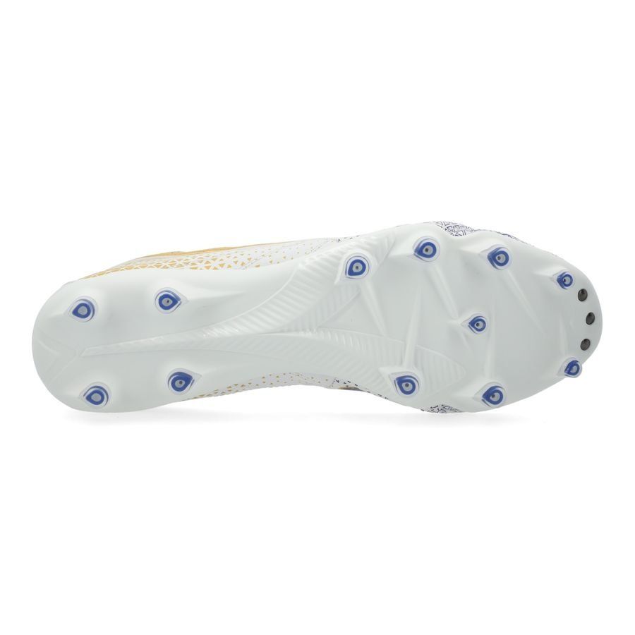 Diadora Brasil Elite GR LT LP12 FG - Blanc/Bleu/Doré