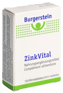 Burgerstein ZinkVital 5 mg Minitabletten, 150 Stück