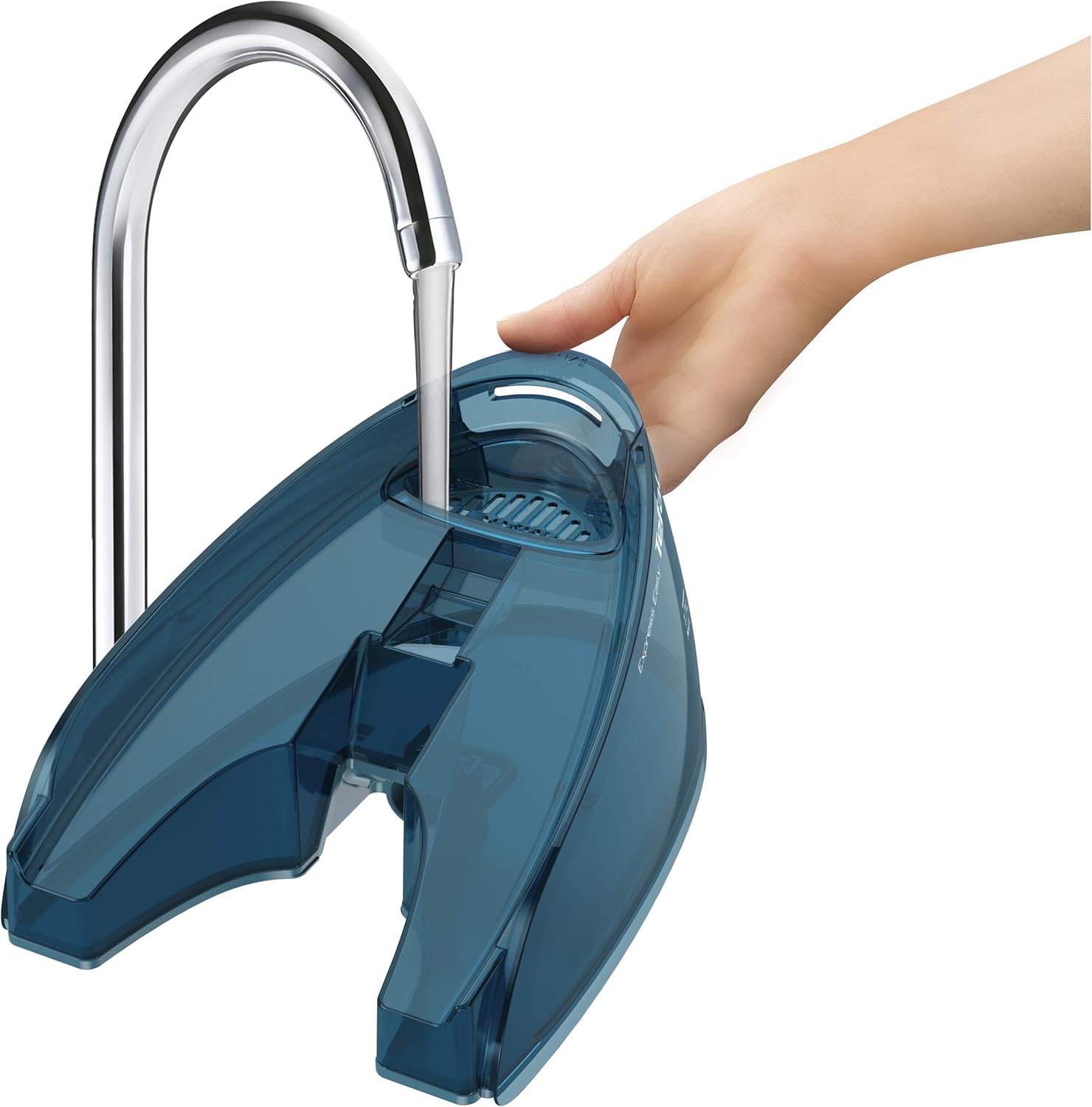 Tefal Dampfbügelstation Express Easy für alle Stoffe, schnelles Bügeln mit hohem Dampfausstoß, Anti-Kalk-System mit abnehmbarem Kalk-Kollektor, vertikales Dampfen und Abschaltautomatik, Türkis/Weiß
