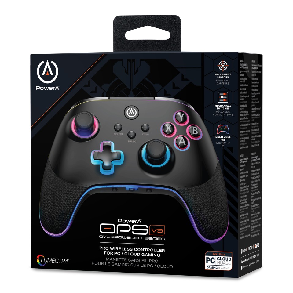 PowerA Pc/Cloud Wireless Controller with Lumectra - Black (PC/Cloud)