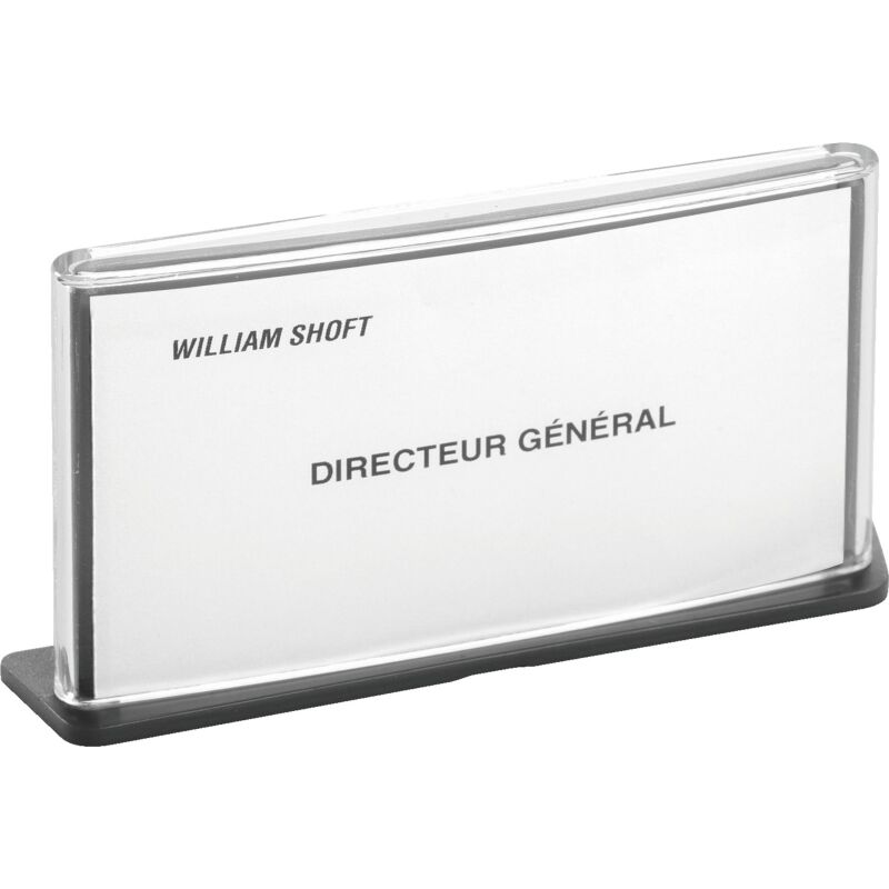 Plaque de signalisation 3 en 1 - format 6,5 x 11,5 cm