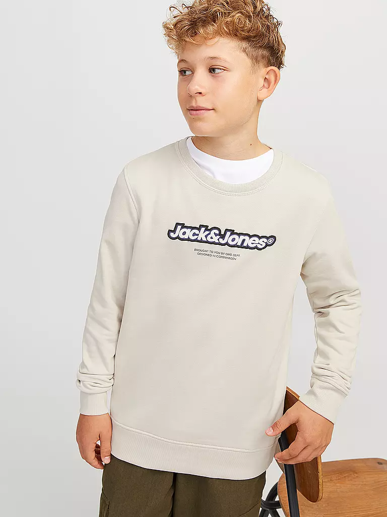 JACK & JONES Jungen Sweater JORVESTERBRO beige