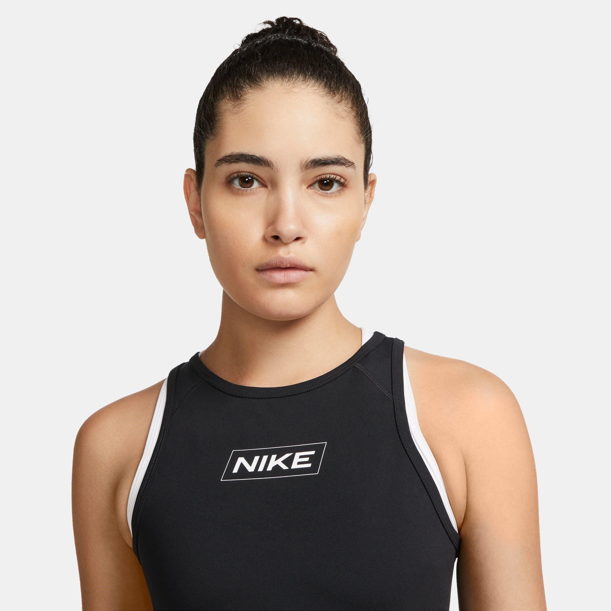 Nike Pro Dri FIT Womens Graphic Crop Tank