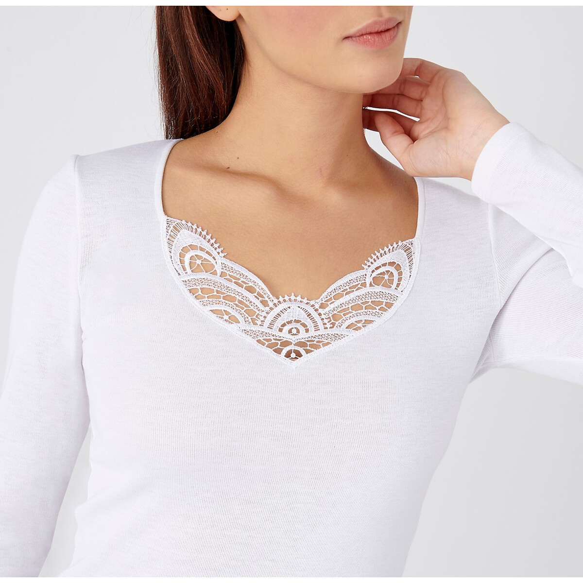 DAMART<br>Camiseta canelada Thermolactyl Nível de aquecimento 3