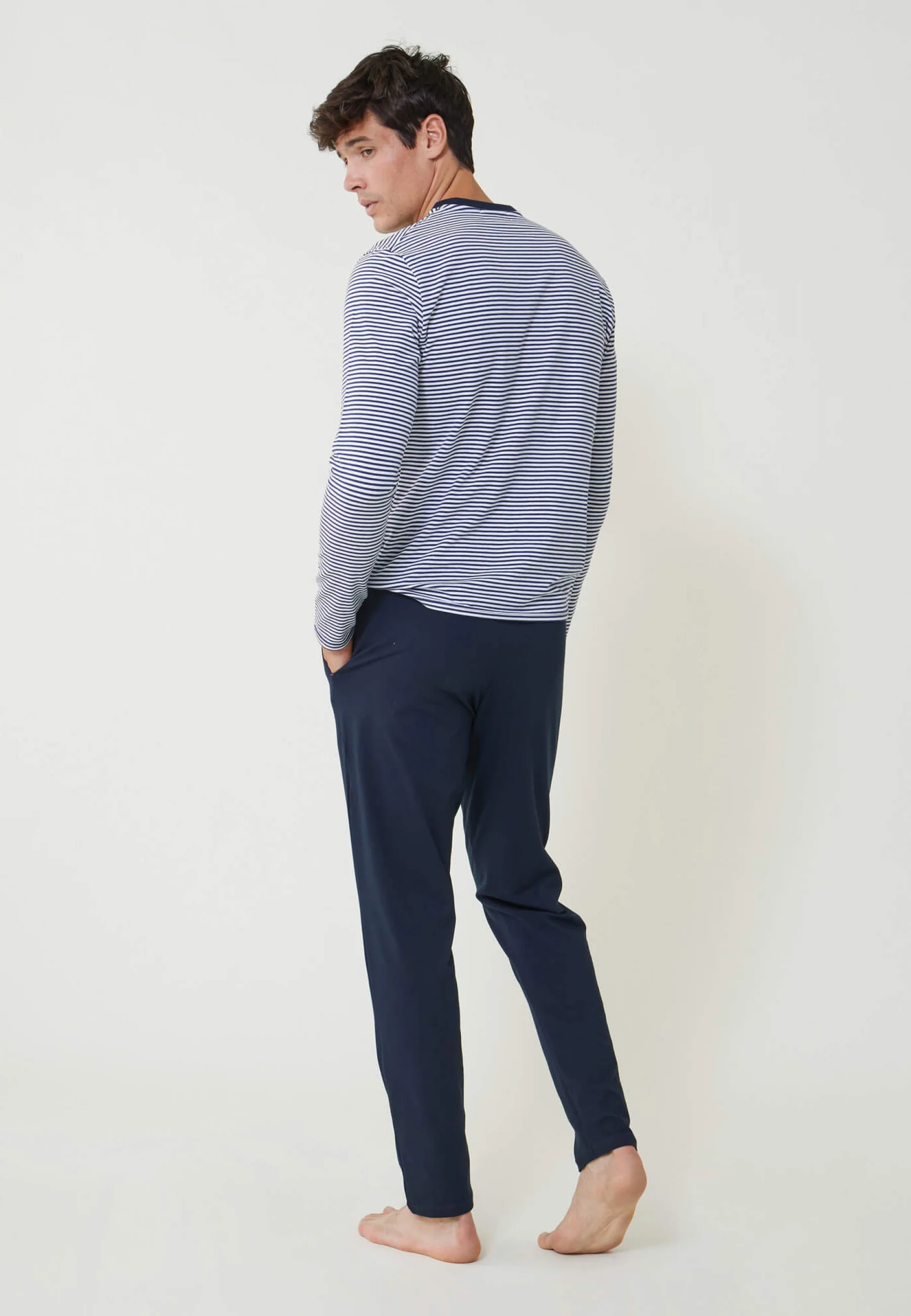 Ensemble pyjama t-shirt et pantalon en coton-Pyjama Jeason