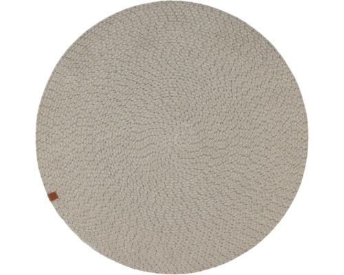 Torino grijs rond vloerkleed, Ø 80 cm