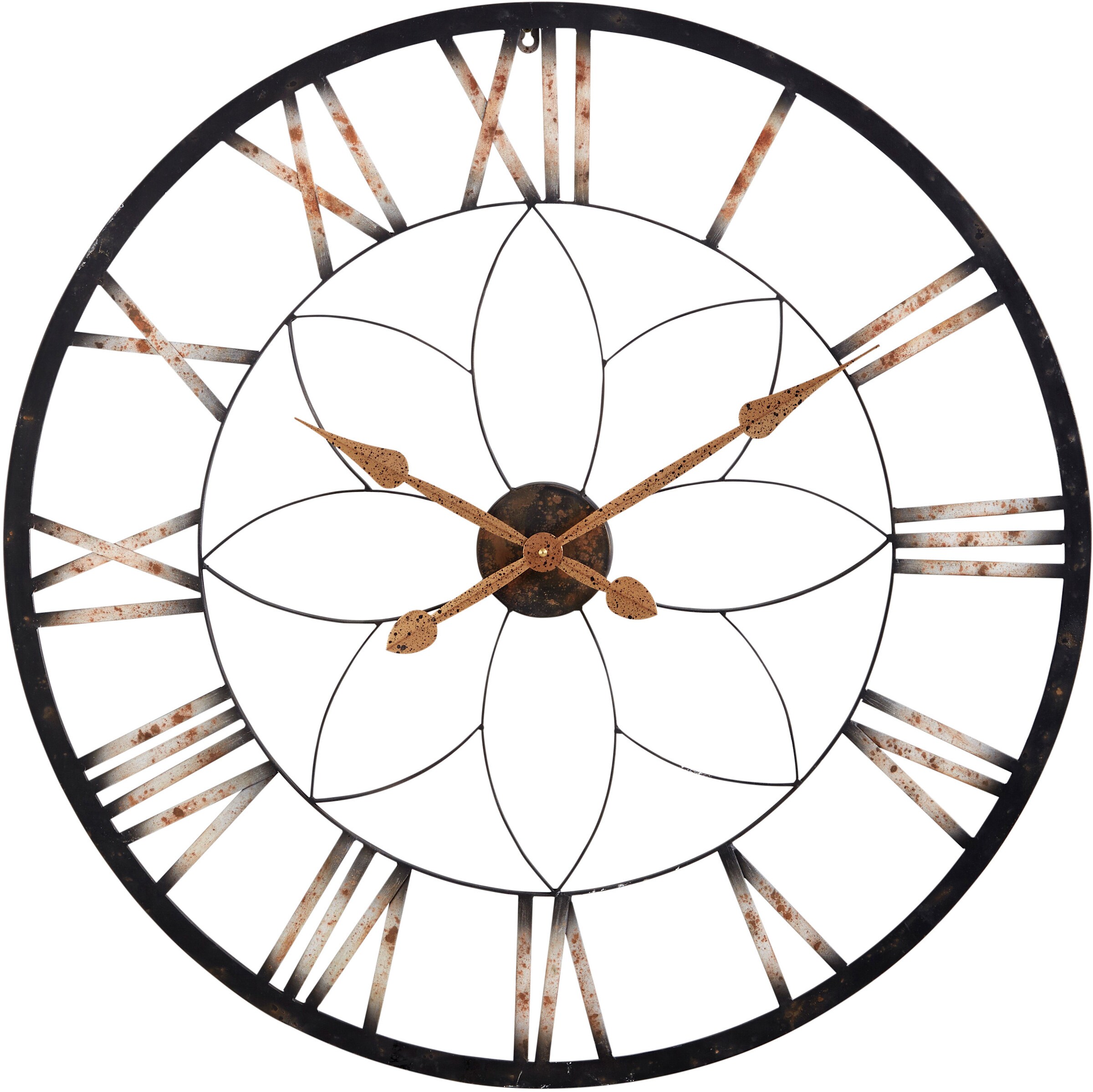 heine home Wanduhr in schwarz