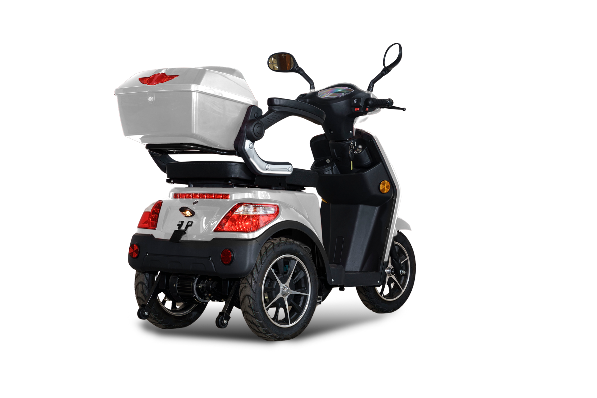 Stormborn R3 Elektro-Dreiradroller 25 km/h silber