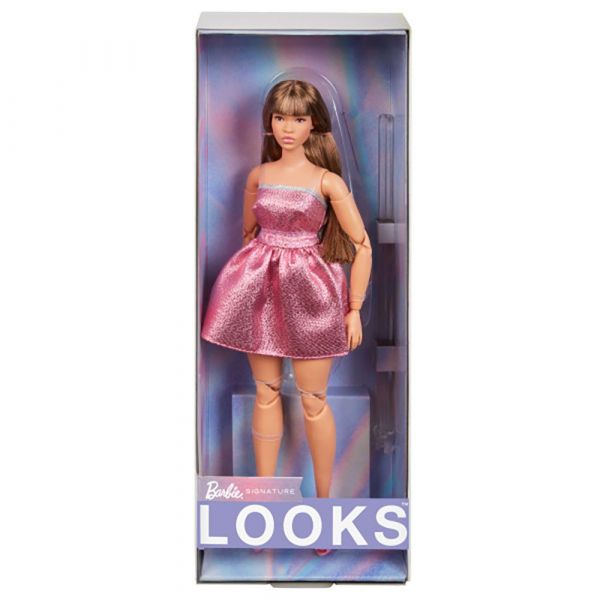Barbie Looks 24 Curvy Pink Mini Dress Rosa