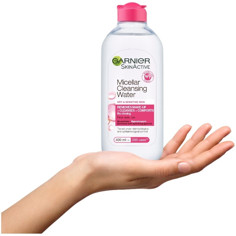 Garnier Skinactive Cleansing Micellar Water Dry & Sensitive Skin 400 ml