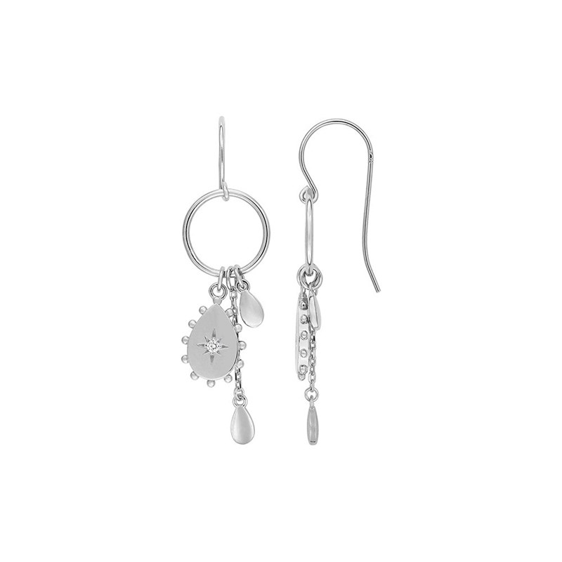 Boucles d'oreilles Femme - Oxyde de zirconium - Argent 925