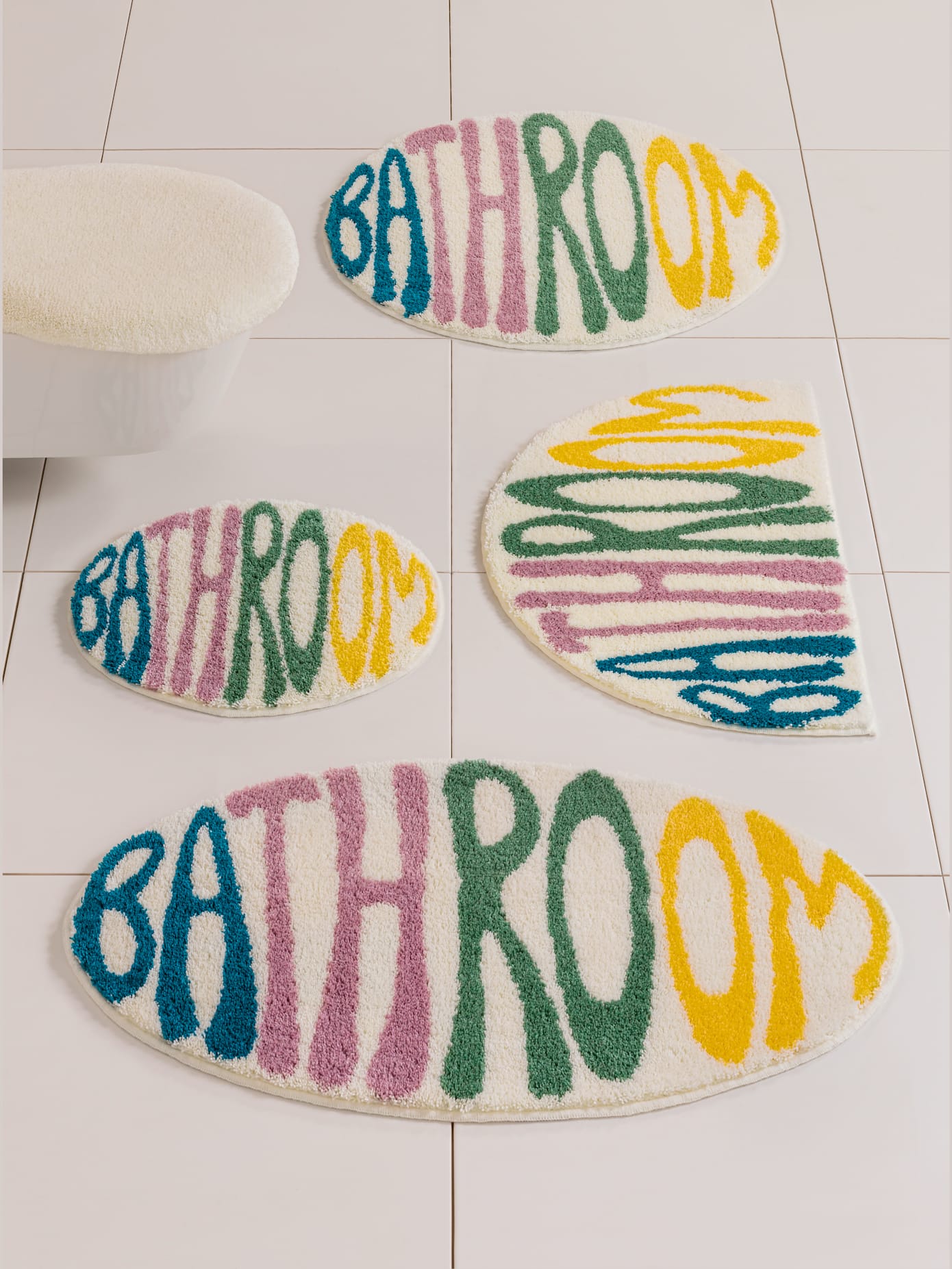 Tapis de bain acrylique facile d'entretien