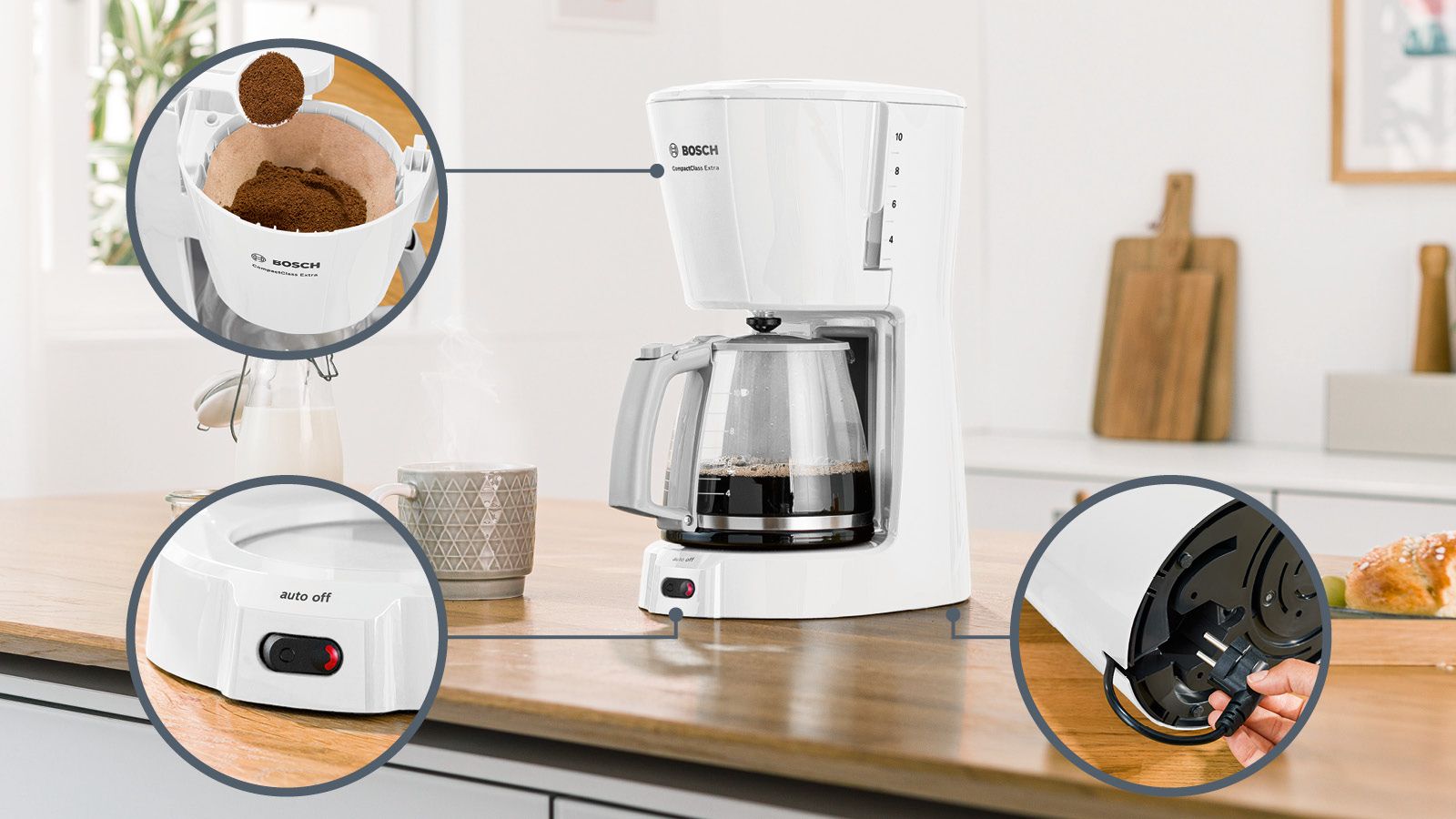 PRODUTO RECONDICIONADO # Cafeteira CompactClass Extra Branca TKA3A031--B