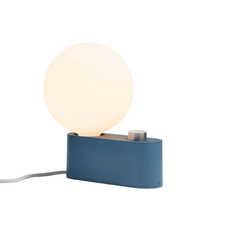 Tala - Alumina Tischleuchte, saphir inklusive Sphere IV LED-Leuchtmittel E27 8W, Ø 15 cm, weiss matt