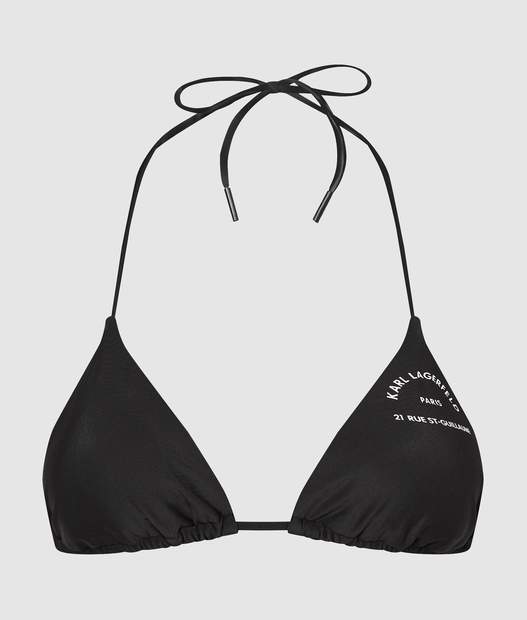 Rue St-Guillaume triangelbikinitop met wikkelbandjes